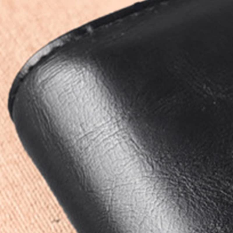 Small PU Leather Wallet for Men, Men Wallet Zipper No Degaussing Multi Screens Vertical Vintage Male Wallet for Travelling Working/537 (Color : Black)2