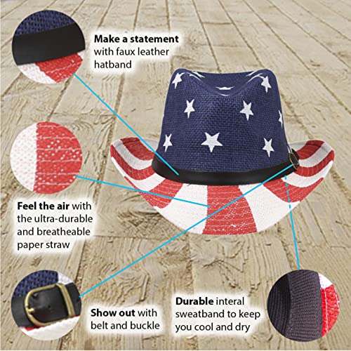 Image of SILVERFEVER Straw Cowboy Hat Cowgirl Hats Men Women Sun Hat Sombreros Vagueros Classic Western Accents Sombreros