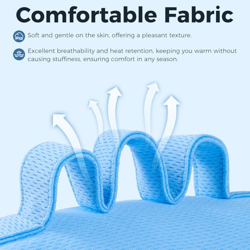 Palm Grips, Hand Contracture Cushions, Finger Grips, Finger Splitter, Palm Protector for Hand Contracture, Grip Strengthener Pad, Stress Relief, for Elderly Care, Washable, Blue, S, 1 Pcs