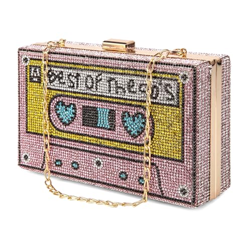Image of Women Retro Crossbody Bag Rhinestone Fun Unique Evening Clutch Purses for Women