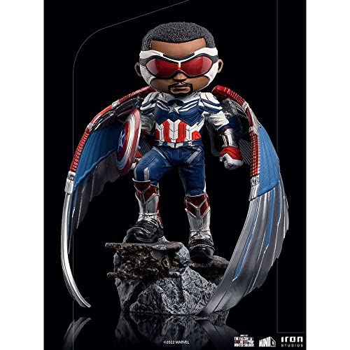 Estatua Captain America Sam Wilson MiniCo Iron Studios miniatura 5