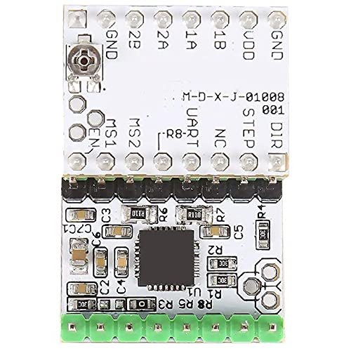 Lysee 3D Printer Parts & Accessories - HOT-3D Printing Stepping Motor Driver Mute TMC2208 Motor Driver with Straight Inserter and Heat Sink (5Pcs) - (Color: White)