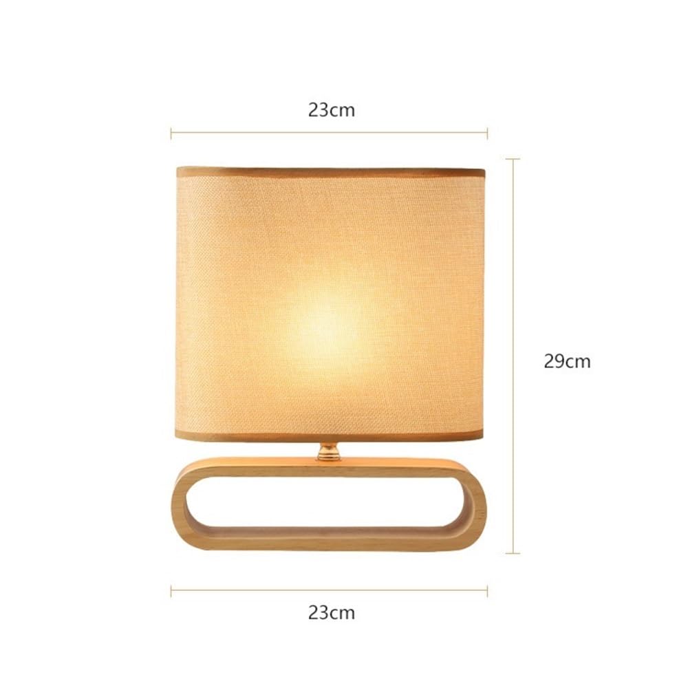 Affascinante Lampada da tavolo in legno for camera letto, studio, soggiorno, comodino Arredamento per la casa
