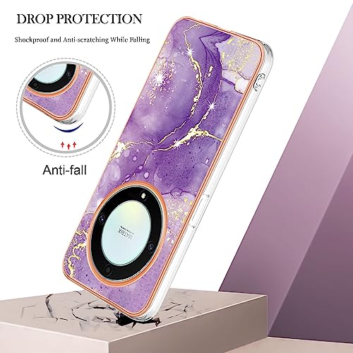Coque Honor Magic 5 Lite marbre silicone mince texture douce