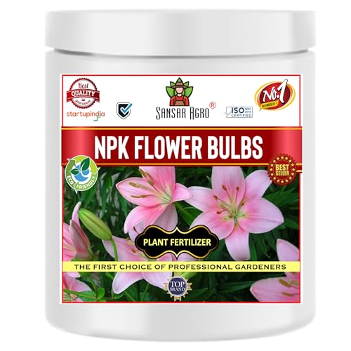 Sansar Agro® NPK for Flower (200 gm) + NPK for Flowers (200 gm), Essential NPK Fertilizer for fast Growth and Maximising Flowering in plant.