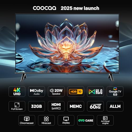 Image of coocaa 138 cm (55 inch) 4K Ultra HD Smart LED Google TV | HDR10 | 20W Powerful Speakers | 55Y74 Plus