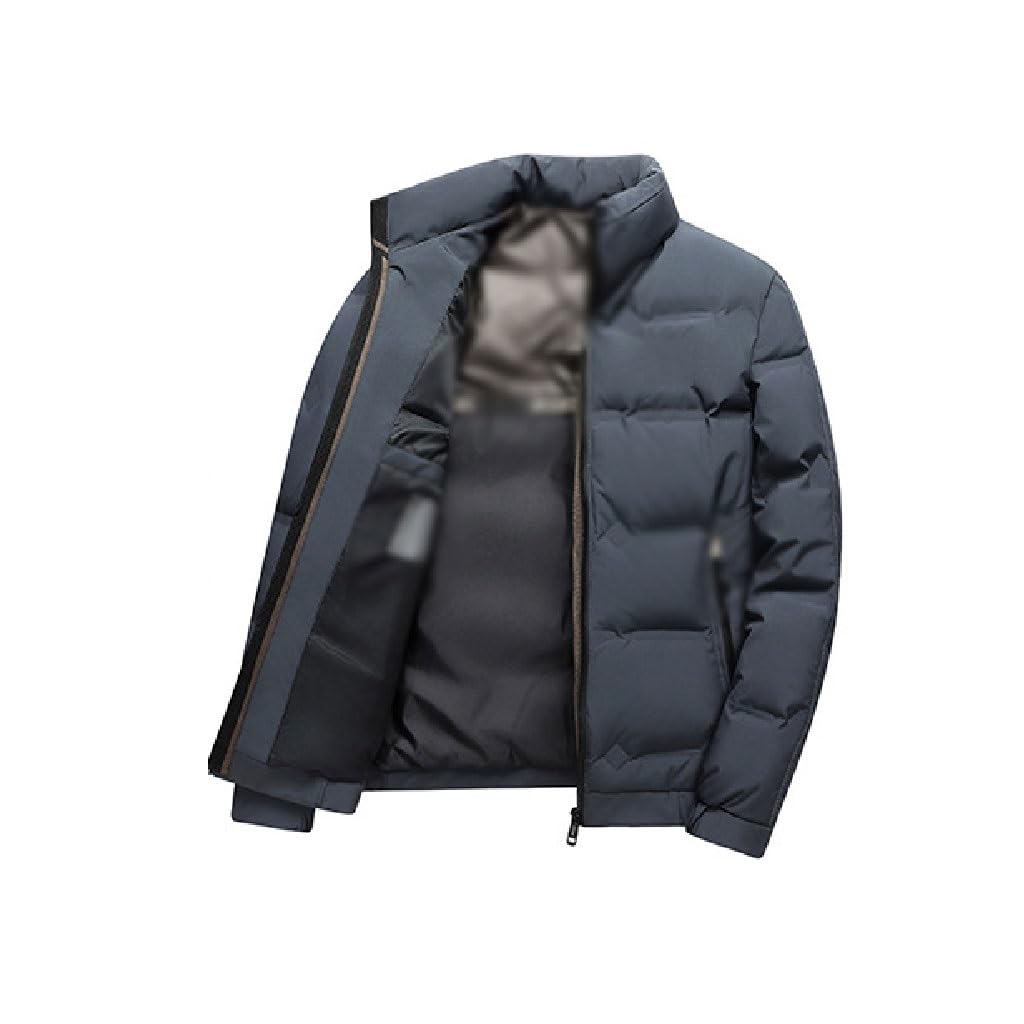 Doudoune homme courte manteau hiver chaud rembourré duvet veste col montant grande taille