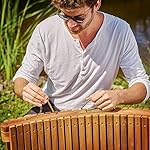 Casaria-Sonnenliege-klappbar-Holz-FSC-zertifiziert-320kg-Belastbarkeit-Tragegriff-Kofferfunktion-Garten-Balkon-Terrasse-Geschwungen-Akazie-190x60cm : Aus-Holz-gemacht....