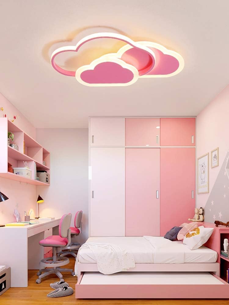 ZEKEI Kinderzimmer lampe decke, Wolkenlampe 42cm mit Fernbedienung, LED Deckenleuchte Kinderzimmer dimmbar 3000-6000K, Wolkenlampe kinderlampe Deckenlampe für Kinderzimmer | Schlafzimmer