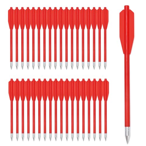 ELONG OUTDOOR Mini Pernos de Ballesta, Flechas de Objetivo de 50 80lb, Pistola de Tiro con Arco, Dardos de Caza de Pesca, Puntas de Acero de 6,3