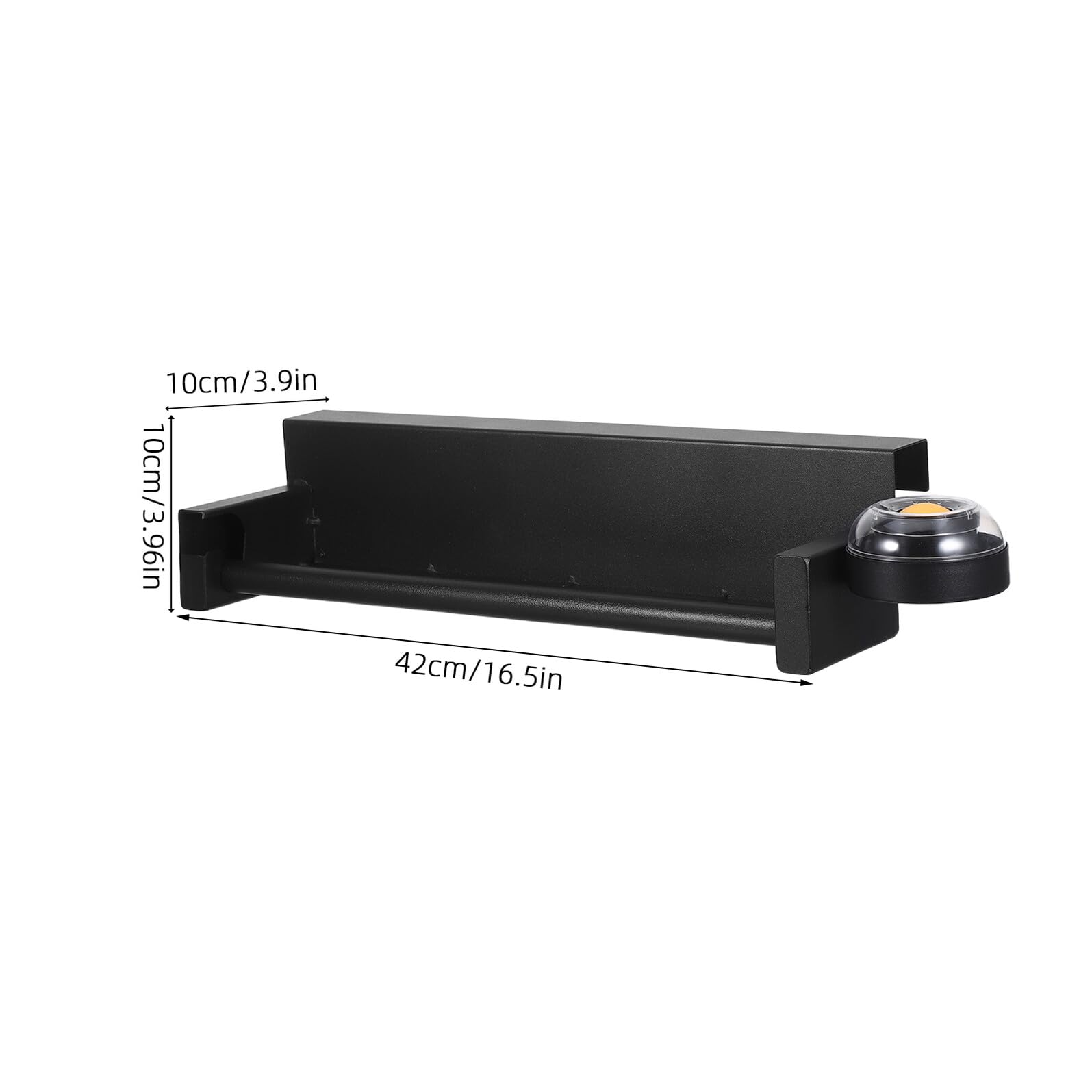 NOLITOY Soporte para Bolsas de Supermercado Negro, Dispensador y Organizador de Rollos, Función para Manos Mojadas, Compacto y Versátil para Cocina y Tienda, Kit de 1 Unidad