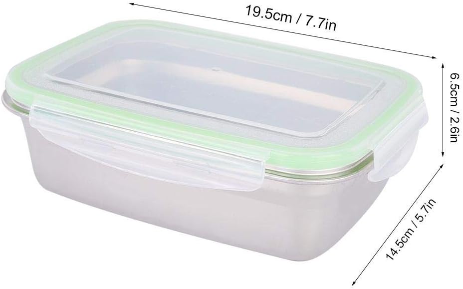 Vikye Sealing Food Box Container, 850ml Portable Leakproof Bento Lunch Box Outdoor Picnic Stainless Steel Lunch Container for Hot Food - Image 7