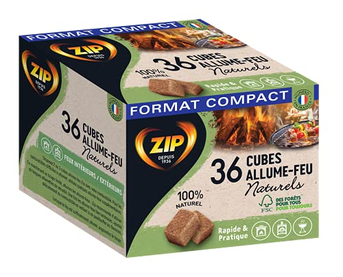 ZIP Cubes Individuels Naturels x36 Natural Individual, Black