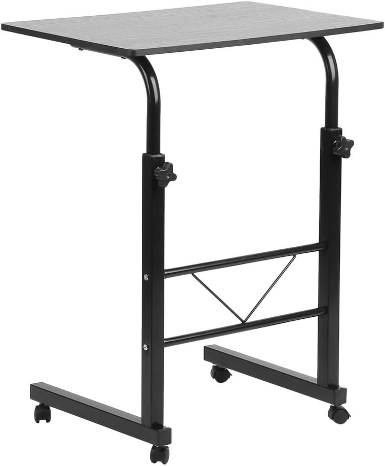 OUTAD Mobile Desk Laptop Table 30'' Height Adjustable