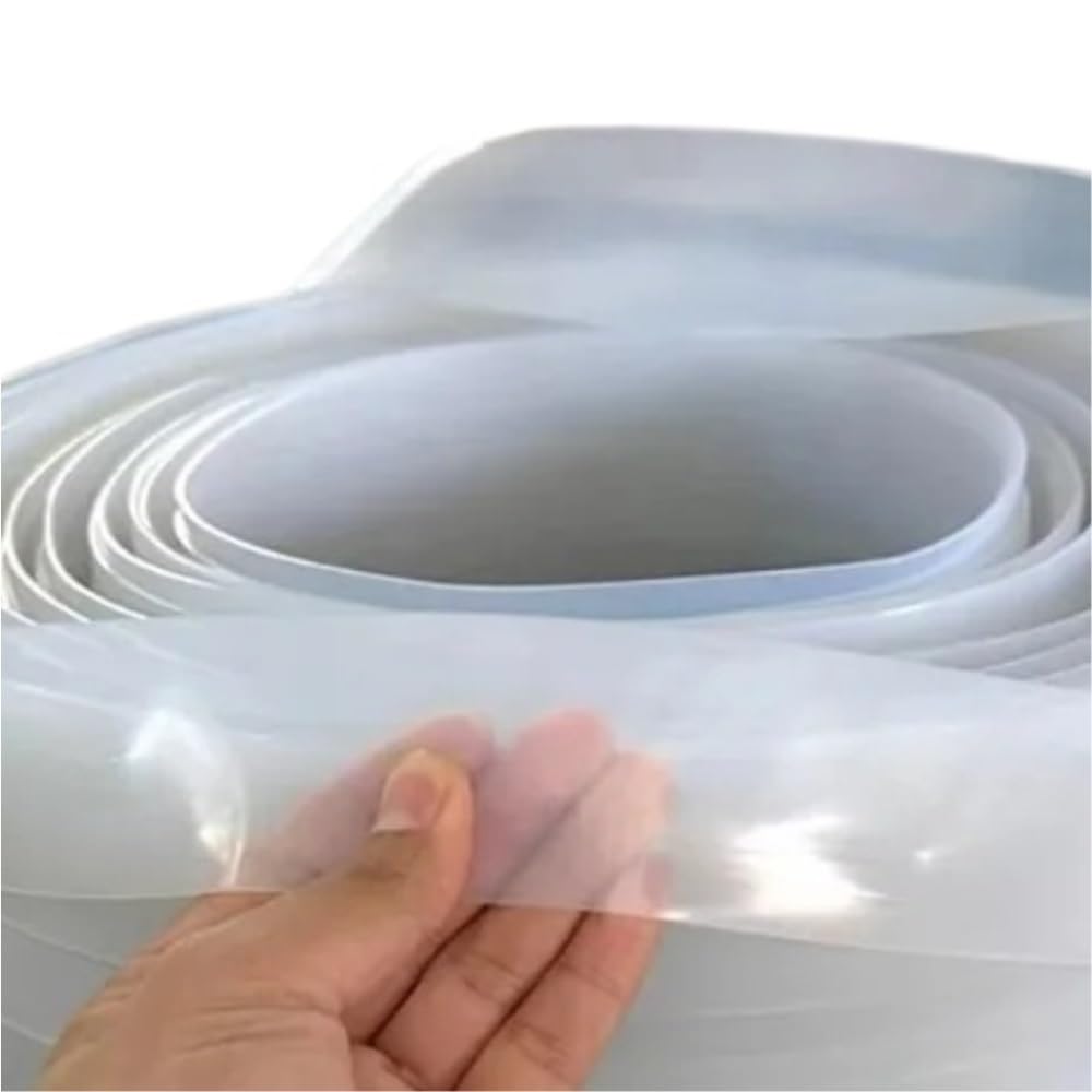 Junta de tira de sellado de silicona cuadrada transparente for proyectos de bricolaje, 1 pieza(20mmx1mmx3.0m)