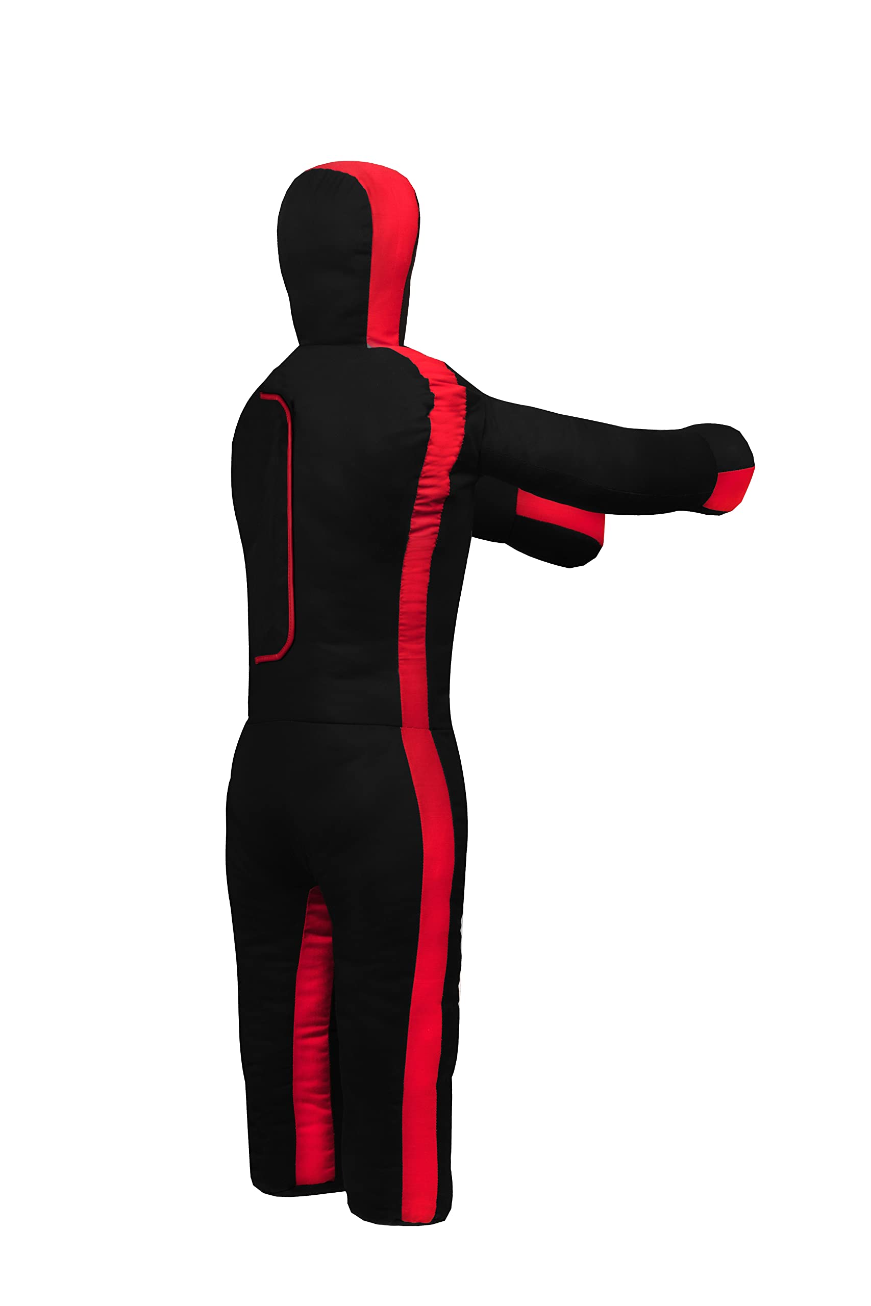 Lisaro Judo Dummy smoczek rozmiar 130/145/160/170 cm | Box-Dummies | Canvac | czarno-czerwony | niewypełniony | wiszący | Grappling Dummy