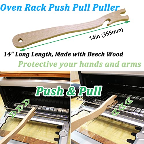 Ansoon Bamboo Wood Cutting Board Compatible With Breville Bov800Xl 860Bss 845Bss, Protects Smart Toaster Oven, With Heat Resistant Silicone Feet And Oven Rack Push Accessories, Creates Storage Space #TOP6