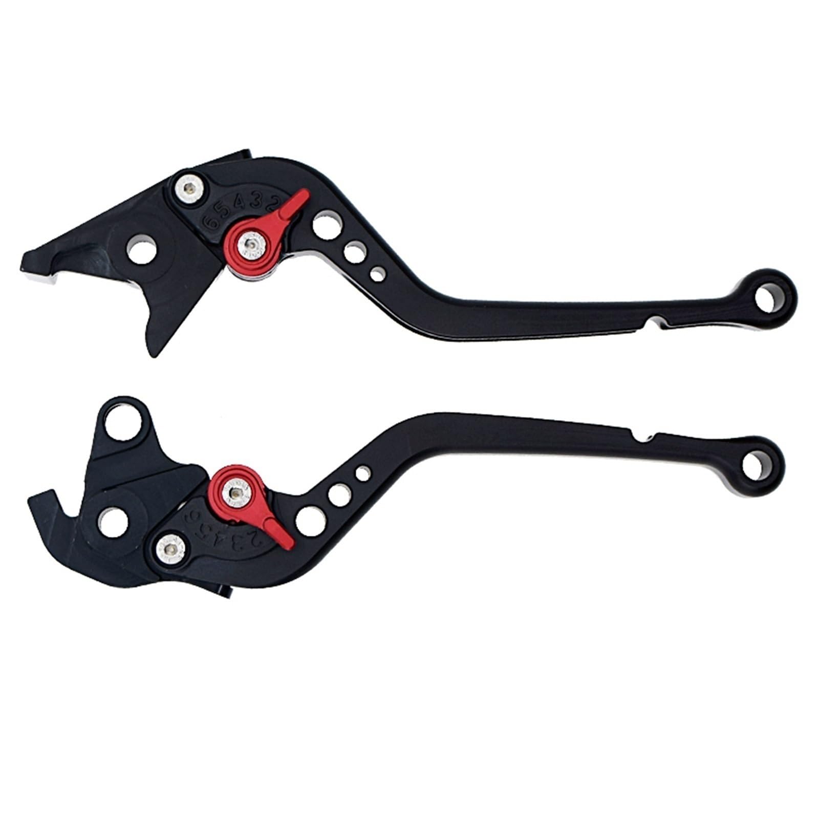 BAYSGCQ Motorbike Brake Levers Fit for Ducati 848/EVO MULTISTRADA 1200/S Streetfighter S 848 Monster 1200 CNC Adjustable Brake Clutch Levers(Black,Short)