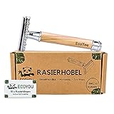 🌳 SANFTE RASUR - Mit dem Rasierhobel aus Holz können alle Bereiche rasiert werden: Beine, Achseln, Gesicht, Intimbereich usw. Hautschonende Rasur