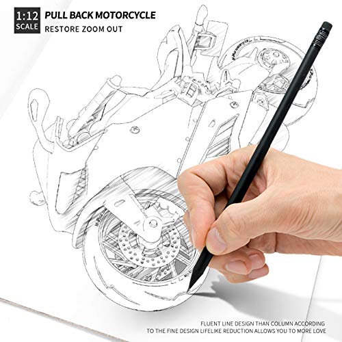 Cyysfivqz XDKD-01 Toy Motorcycle,Pull Back Motorcycle Toy With Sounds And Lights ,1:12 Scale Motorcycle Model Toy For Kids, Pull Back Vehicle thumb #2
