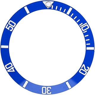 4 Colors Watch Bezel, Ceramic Watch Wristwatch Bezel Insert Loop Replacement Parts(Blue)