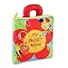KAKIBLIN Quiet Book for Toddler Portable Baby Soft Activity Book Non-Toxic Early Learning Basic Life Skill Toy, Flower