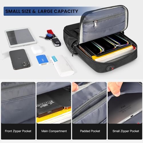 Tablet Sleeve Shoulder Bag for 2026 13 inch iPad Air M4 M3 M2/ iPad Pro 13 M4 M5, 2026 MacBook Neo A18 Pro A3404, iPad Pro 12.9 Carrying Travel Case Bag, Fit Magic Keyboard by CaseDeer - Image 4