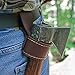 Leather Axe Hatchet Holder Holster With Belt Loop, Stitched Tool Sheath Handmade