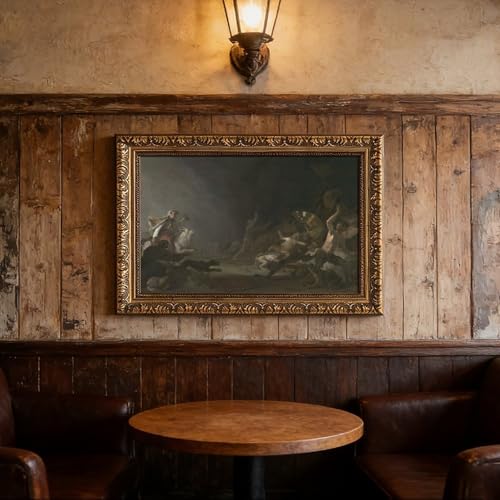 Impression sur toile A Witches Sabbath Cornelis Saftleven décoration murale pour bureau cadre
