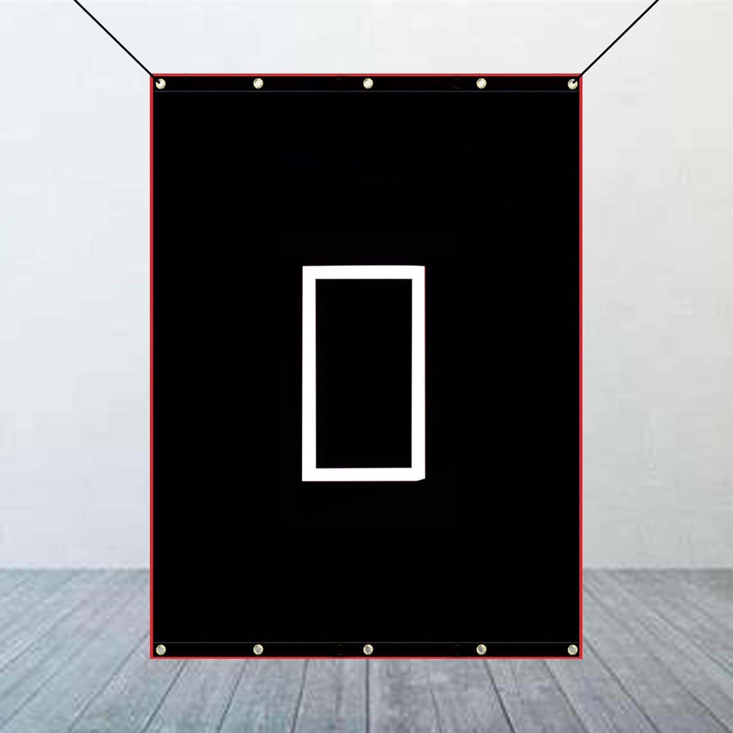 PGL Baseball Softball Batting Cage Backstop - 4x6FT Heavy Duty Training Target Cloth with Strike Zone - Accuracy Hitting Pitching Equipment - Outdoor Backyard School Practice