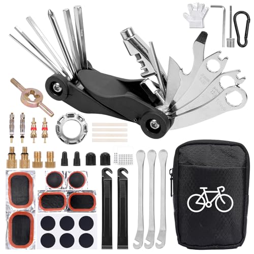 BBWELL 17 en 1 Multiherramienta Bicicleta,Kit ReparacióN Herramientas Bicicleta,Kit de Herramientas Bici,Mini Herramienta Bici MultifuncióN PortáTil para Bicicletas de MontañA y Ciclismo