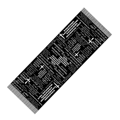 Écharpe de prière chrétienne pour femme en voile doux 70x180 cm