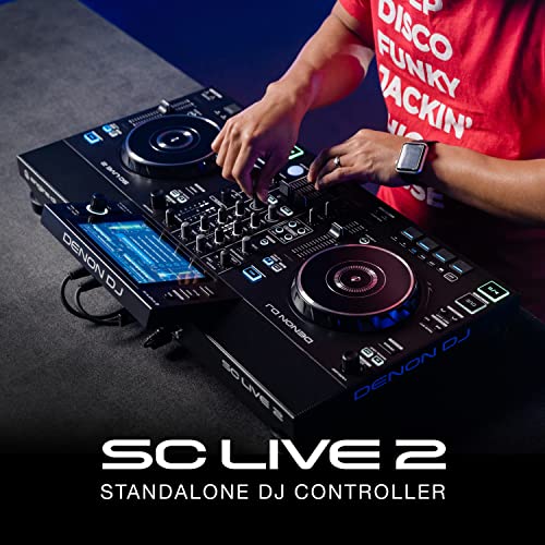 Denon Dj Sc Live 2 - Standalone Dj Controller, 2-Channel Mixer, Amazon Music Unlimited Streaming, Wi-Fi, Speakers, Serato Dj & Virtual Dj Compatible #TOP6