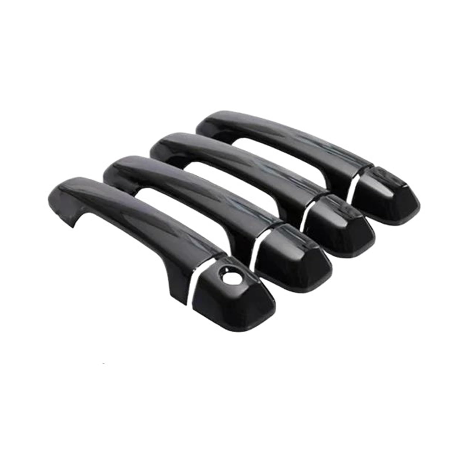 Cavinbdz Black A Car Exterior Door Handle Covers Protective Decor For Toyota For 4Runner N280 Mk5 2010~2024 (Black A)