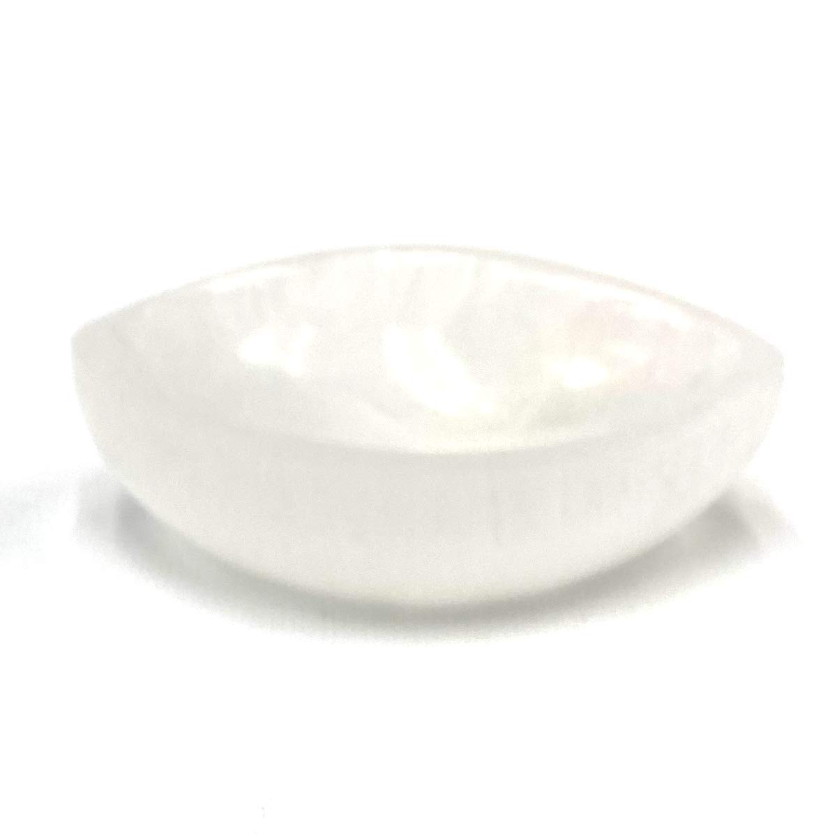 Seeing Eye Oval Selenite Bowl Dish 3.95