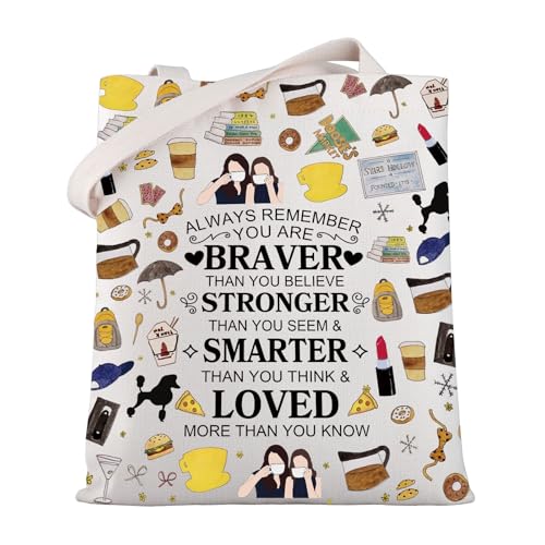 WSNANG G G TV Show Gift Diner Tote Bag TV Show Reusable Shoulder Bag Lorelai Rory Fan Gift