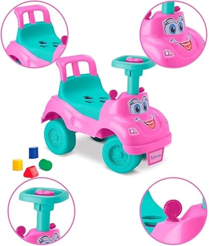 Totokinha Carrinho Andador Triciclo Totoca Infantil Rosa - Brinquedo Para Auxiliar Primeiros Passos