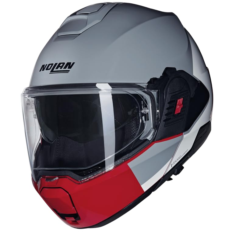 NOLAN HELMET N120-1 GRAFO 349 S, Grey/White/Red