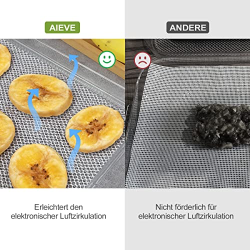 Aieve Dörrfolie Antihaft Silikon Dehydrator Blätter für Obsttrockner, BPA-Frei, Fruchtleder Matte (17 * 26cm) – Bild 5