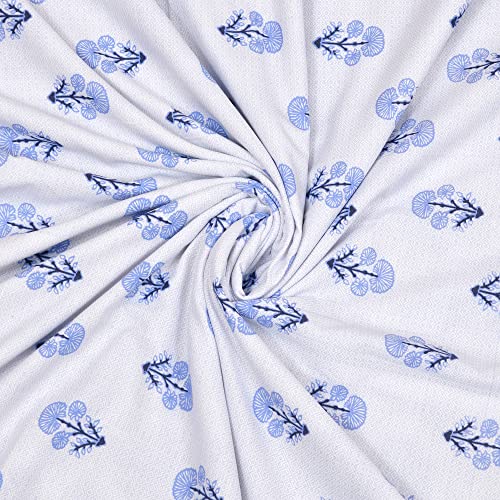 Image of Dohar Single Bed Cotton 100% Cotton Reversible AC Blanket Cotton Single Bed Cotton Quilt Single 180 GSM Cotton Dohar Single Light Weight Soft Blanket Pink (White /Blue)