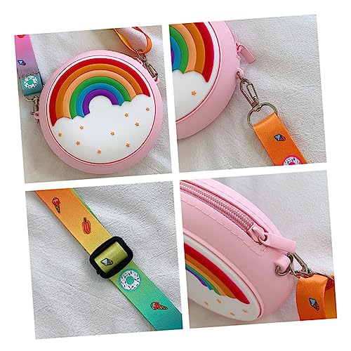 Didiseaon Girl Shoulder and Girls Change Bag Rainbow Purse Lightweight for Daily Use2