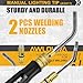 AWLOLWA X-3B Air Acetylene Torch Kit Fuel Gas kit Professional Series with B-Type Regulator, A-3 A-11 tip Nozzles and Ah-12 Hose