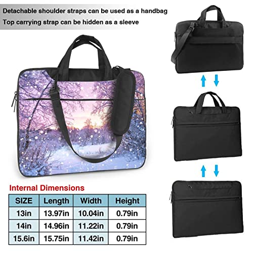 Bolso Winter impreso para portátil 15.6 pulgadas unisex miniatura 3