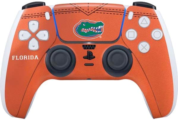 Skinit Decal Gaming Skin Compatible with PS5 Controller - Officially Licensed University of Florida Gators Mascot Blue Design