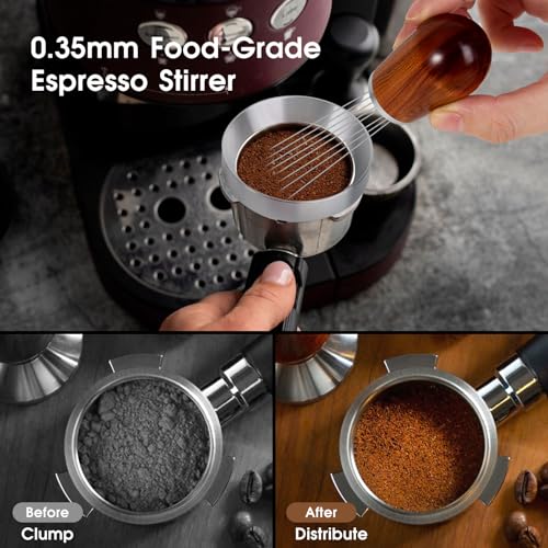Reoszeank 54mm Espresso Accessories Kit: WDT Tool, Dosing Funnel & Puck Screen Set for Breville Espresso Machines - Image 2