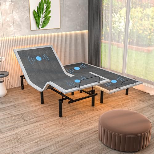 SF Split King Adjustable Bed Frame with Massage & USB