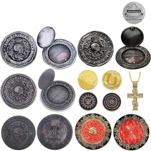 ジョン・ウィック コスプレ コイン ゴールド 血の誓いマーカー キアヌ・リーブス コスプレ小道具 (4コイン*2)