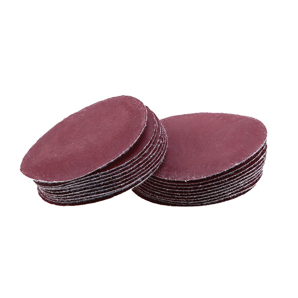 Discos de Lijado (100 Unidades, 50/75 mm, Grano 800-3000), Redondos, abrasivos, para Banda de Lijado, Almohadilla de Pulido para Taladro, Amoladora, Herramienta rotativa,