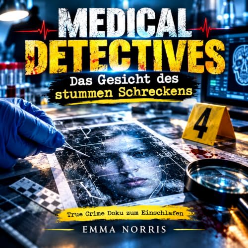 Diseño de la portada del título Medical Detectives &ndash; Das Gesicht des stummen Schreckens