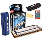 Hohner Special 20 Harmonica - Key of C Bundle with Zip Case, Instructional Manual, and Austin Bazaar Polishing Cloth